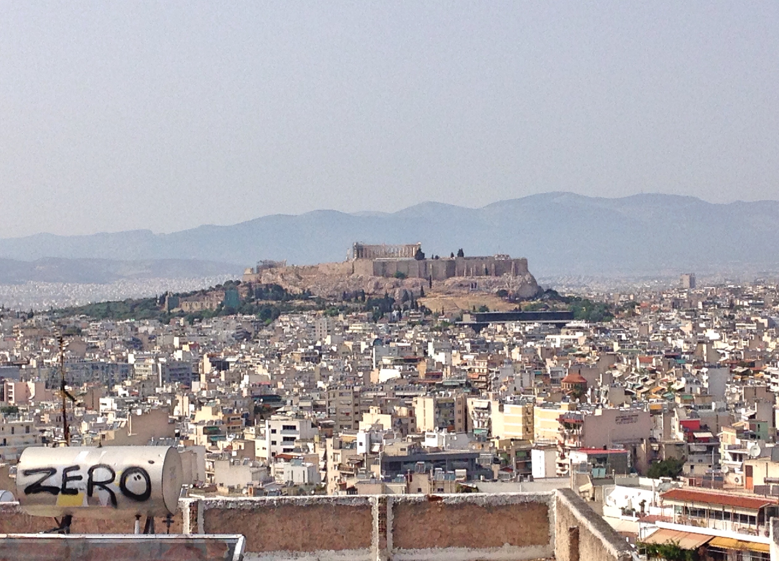 atene, vista sull'acropoli