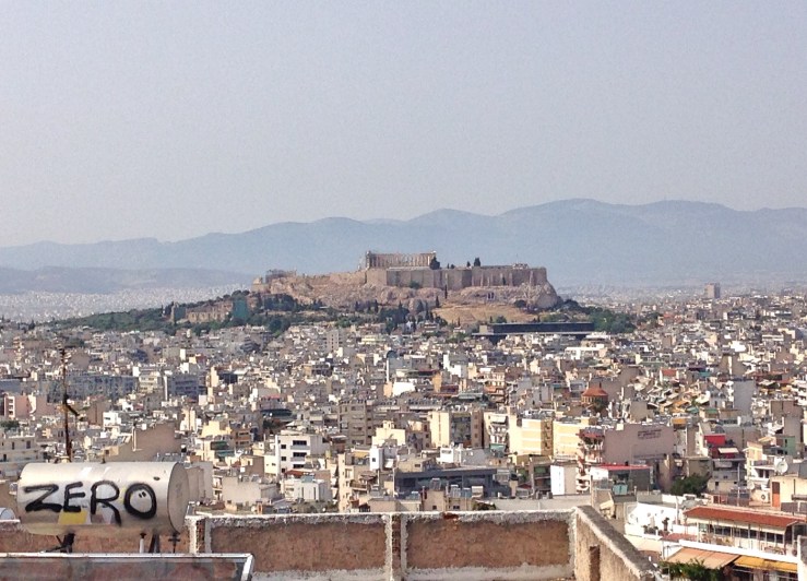 atene, vista sull'acropoli